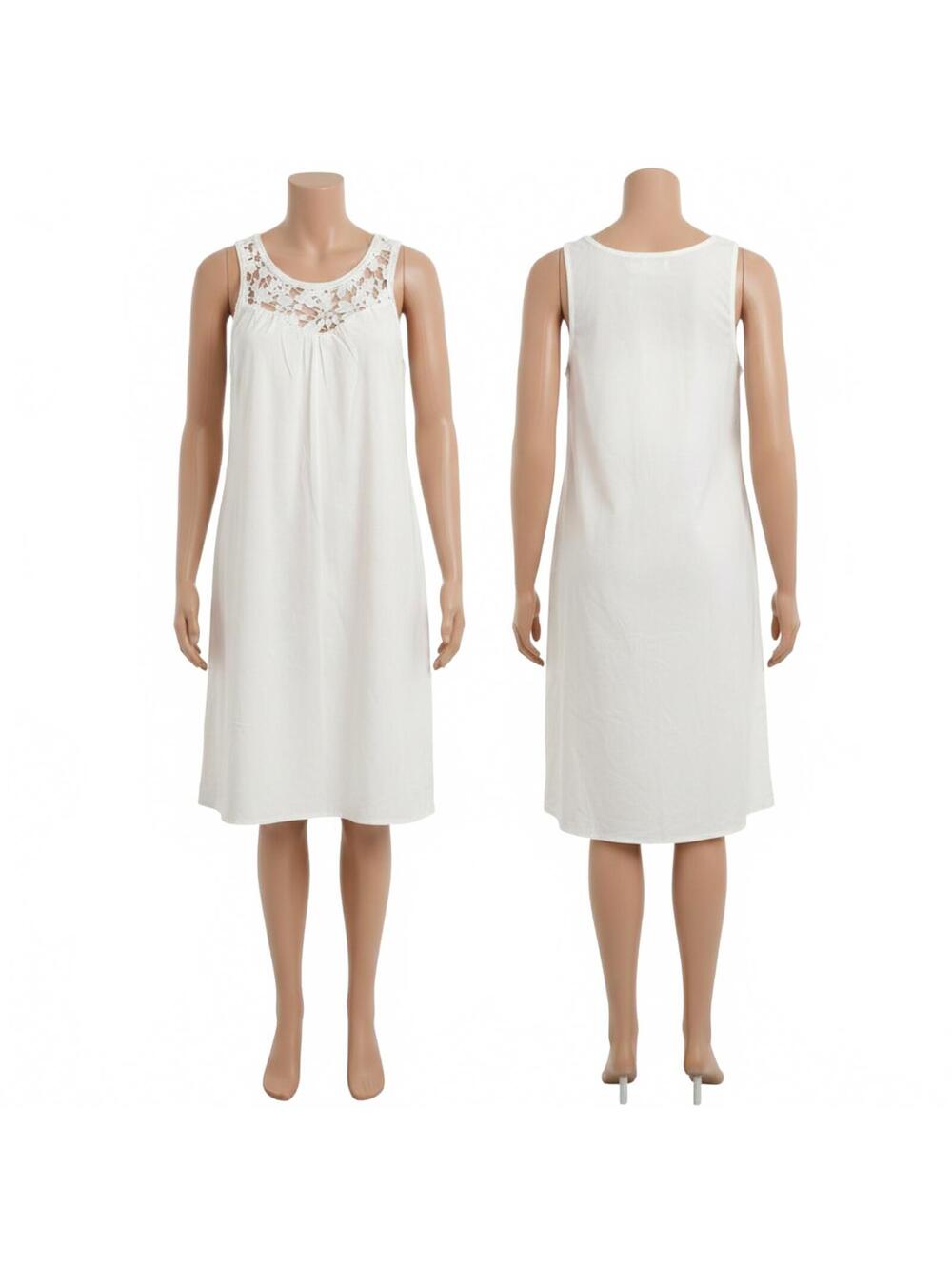 Sleeveless Embroidery Dress. Knox Rose